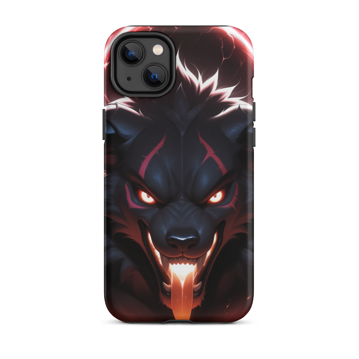 Coque iPhone® cerbère enragé - iPhone 14 Plus - Double Couche Rigide - SoulCase