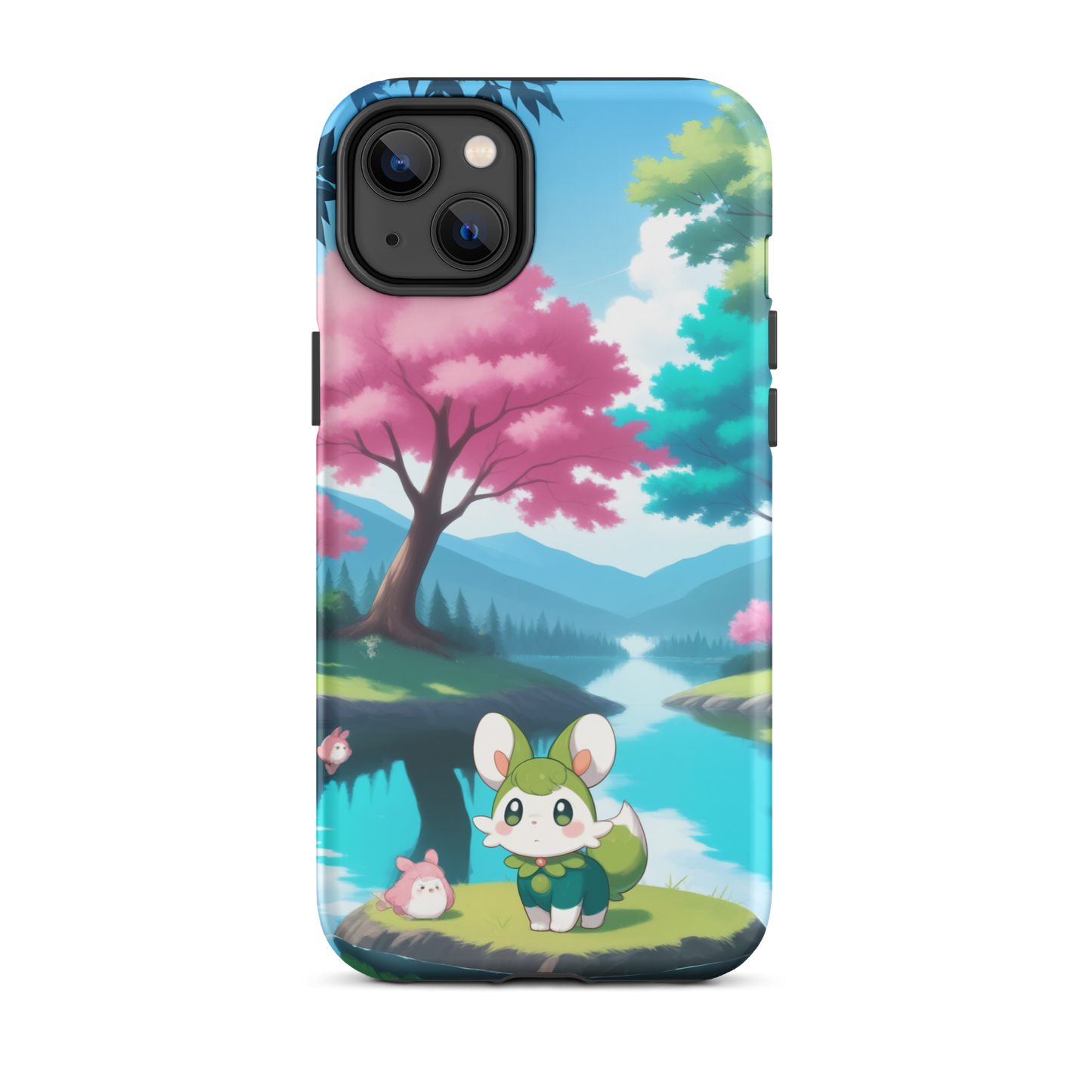 Coque d’iPhone® Adorable Tranquillité - iPhone 14 Plus - Double Couche Rigide - SoulCase
