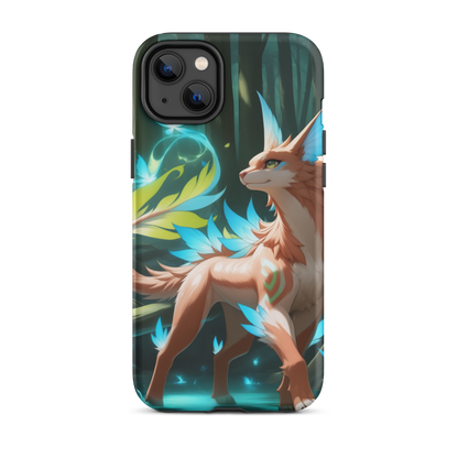 Coque iPhone® Félin de la forêt - iPhone 14 Plus - Double Couche Rigide - SoulCase