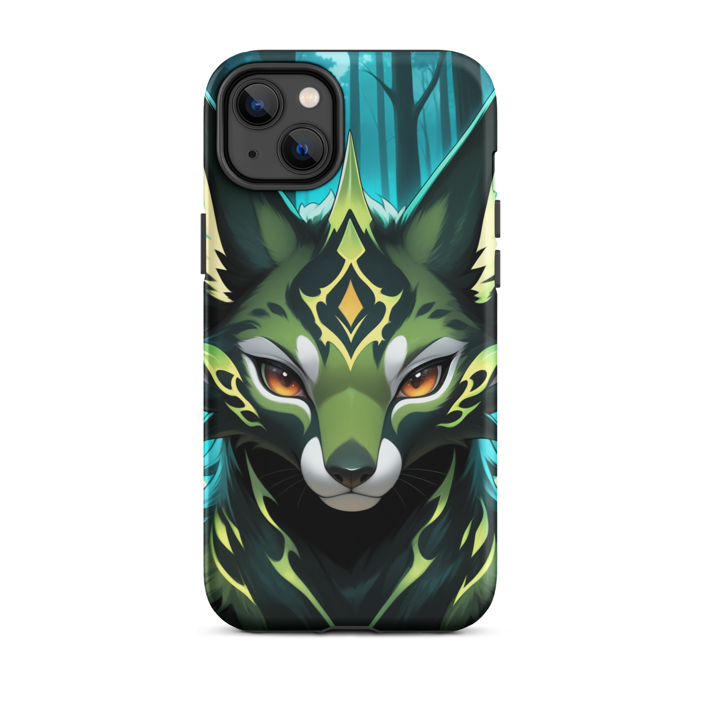 Coque iPhone® Félin Magique - iPhone 14 Plus - Double Couche Rigide - SoulCase