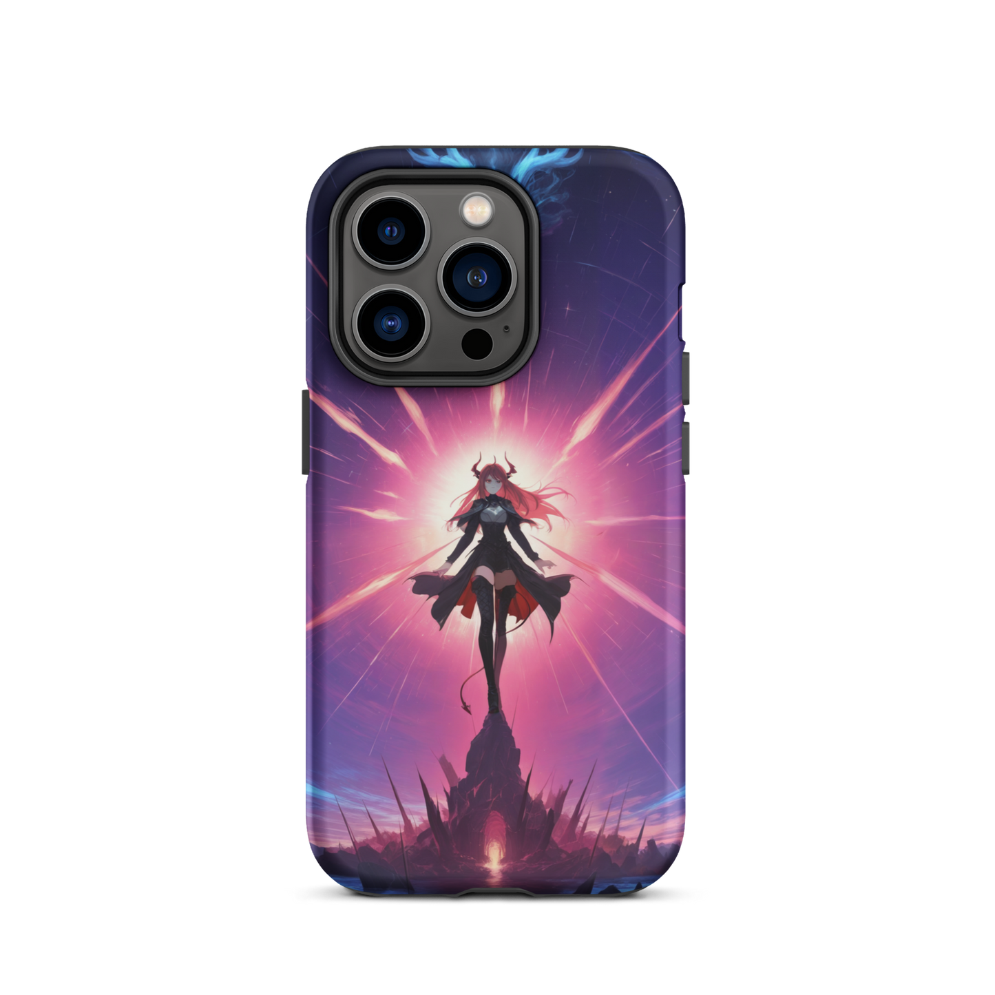 Coque iPhone® princesse ténébreuse - iPhone 14 Pro - Double Couche Rigide - SoulCase
