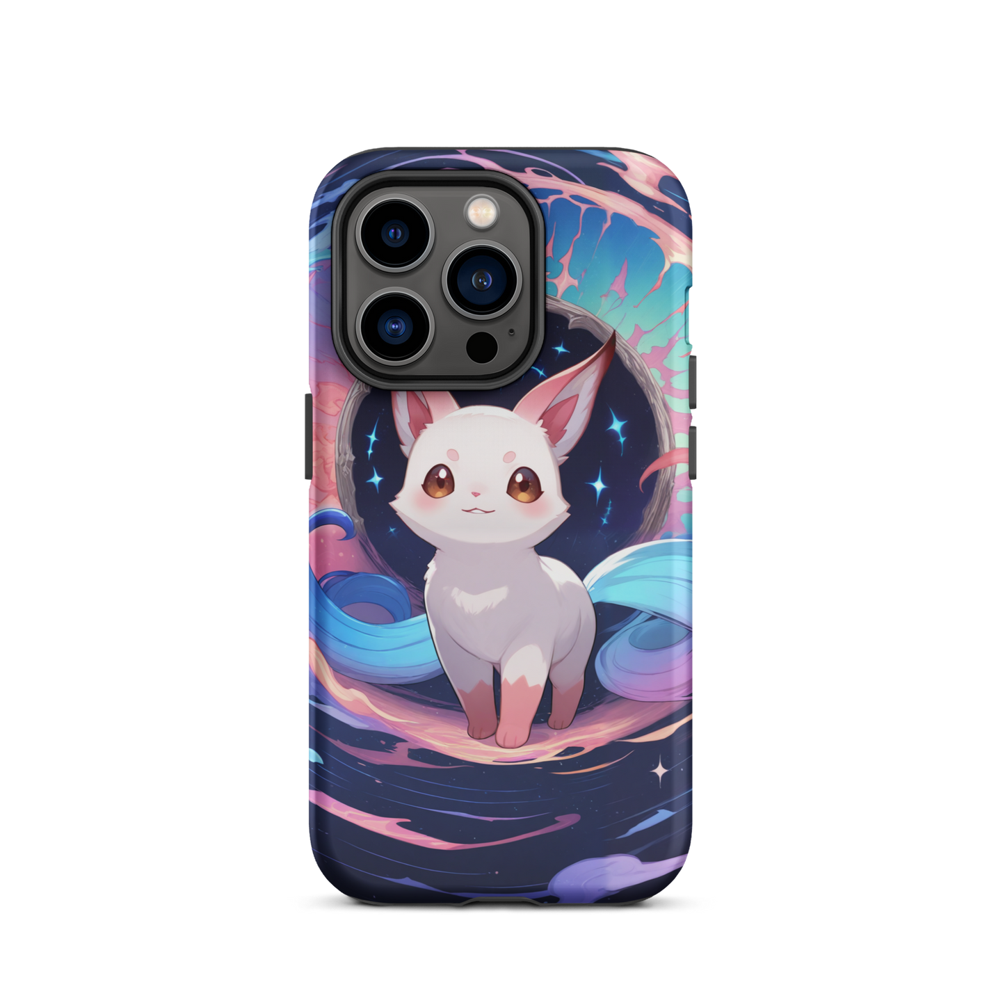 Coque iPhone® chat fantastique - iPhone 14 Pro - Double Couche Rigide - SoulCase