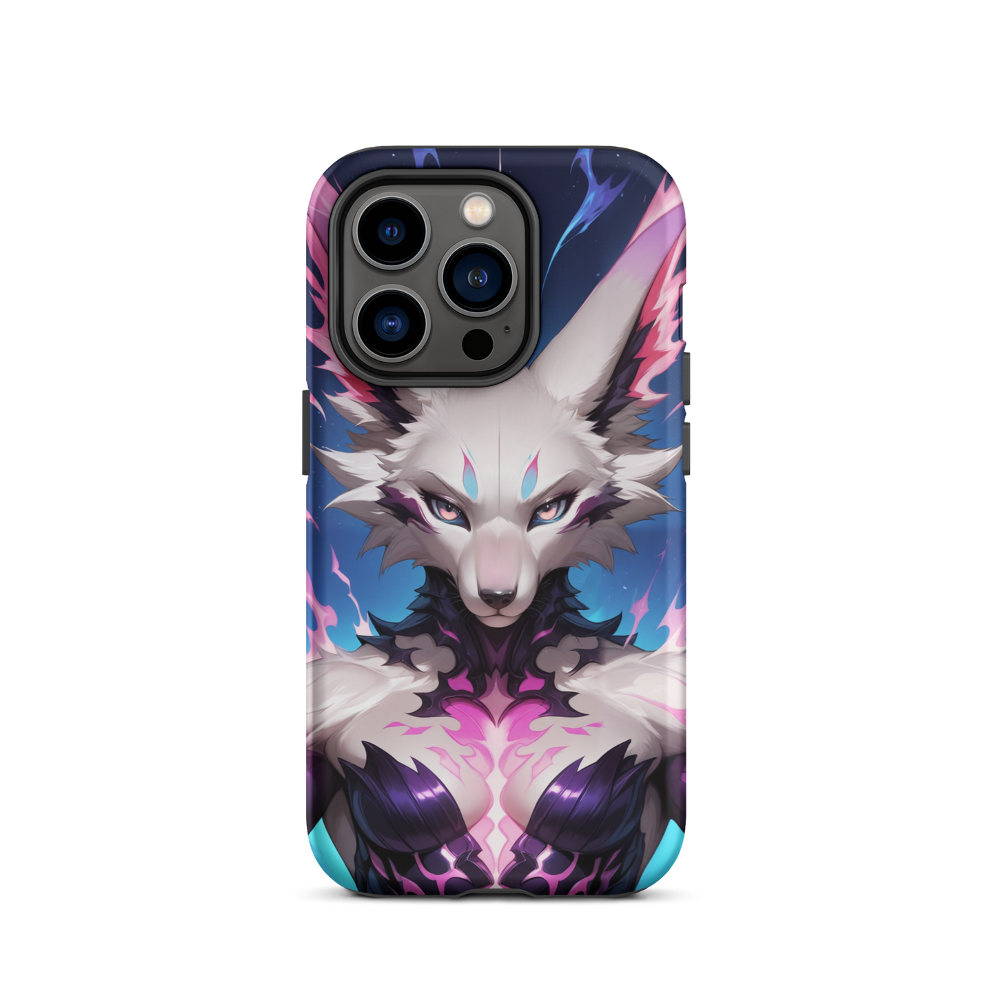 Coque iPhone® femme renarde - iPhone 14 Pro - Double Couche Rigide - SoulCase