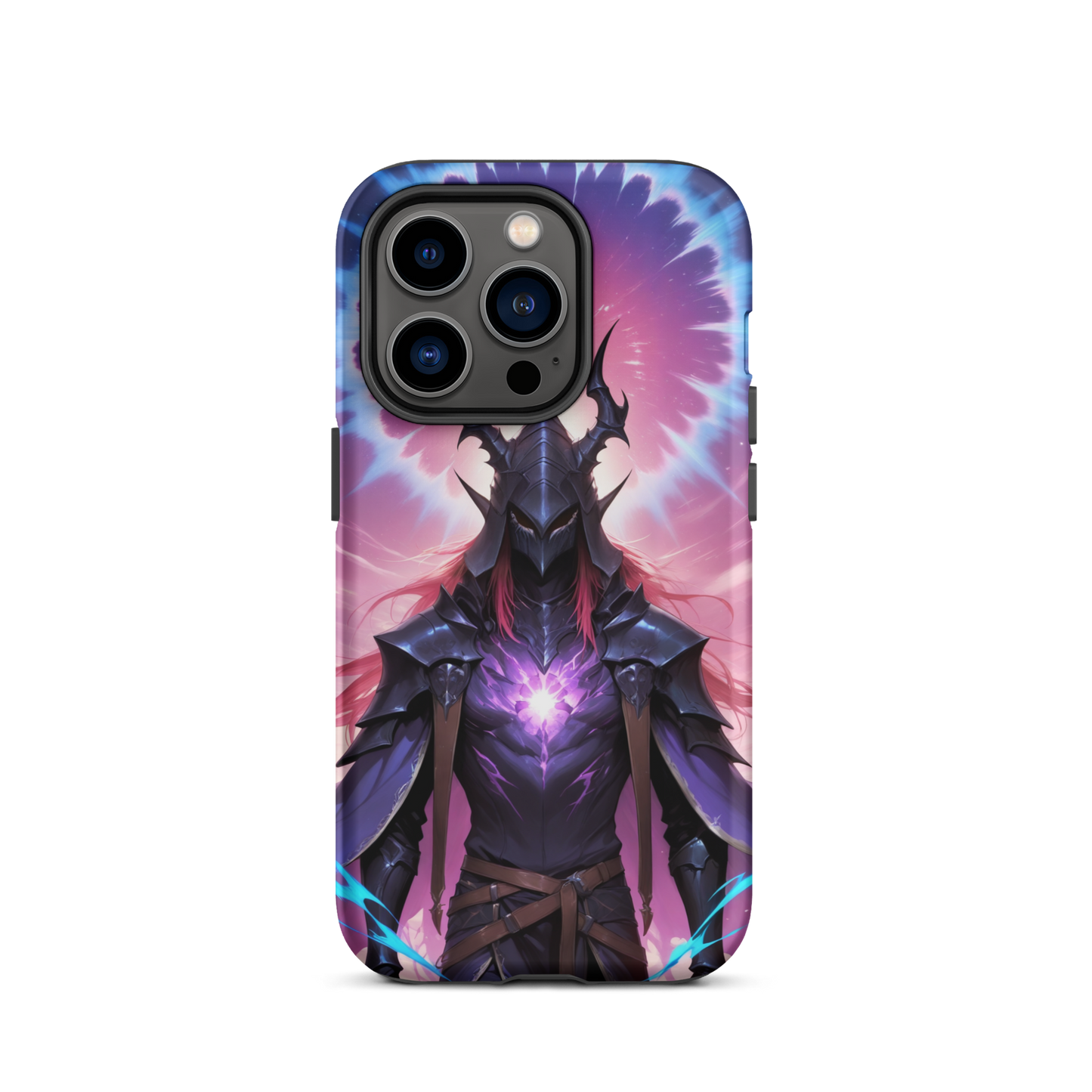 Coque iPhone® samouraï ténébreux - iPhone 14 Pro - Double Couche Rigide - SoulCase