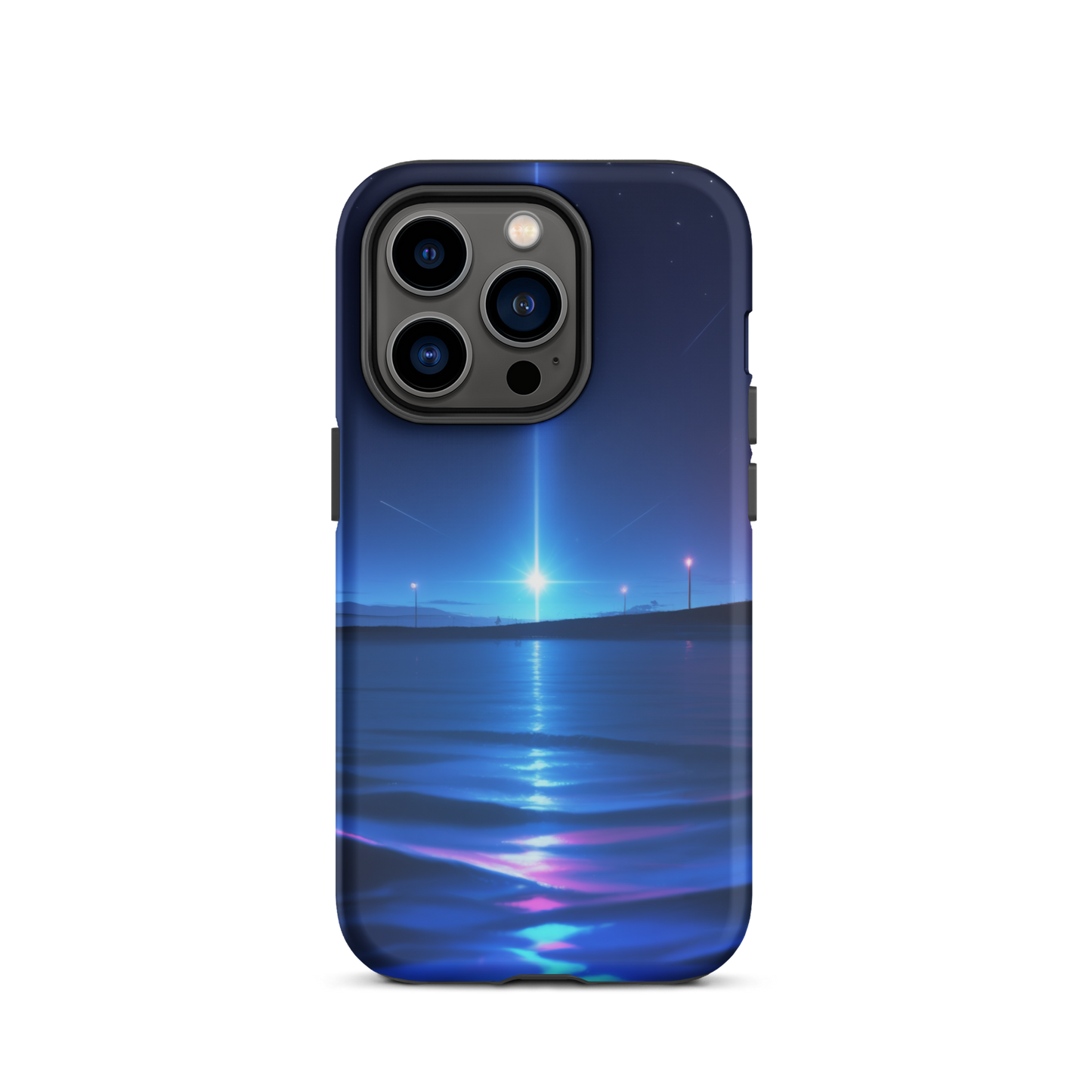Coque iPhone® sérénité océane - iPhone 14 Pro - Double Couche Rigide - SoulCase