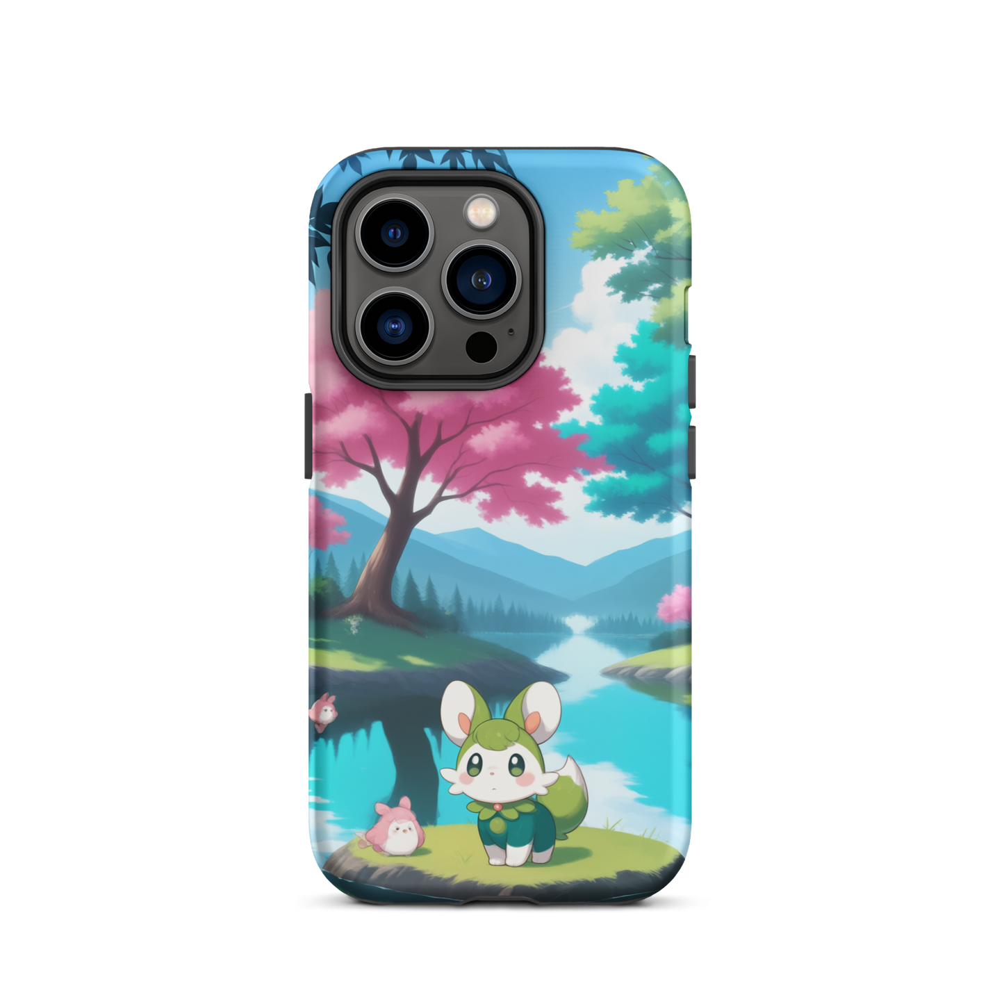 Coque d’iPhone® Adorable Tranquillité - iPhone 14 Pro - Double Couche Rigide - SoulCase