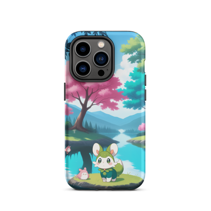 Coque d’iPhone® Adorable Tranquillité - iPhone 14 Pro - Double Couche Rigide - SoulCase