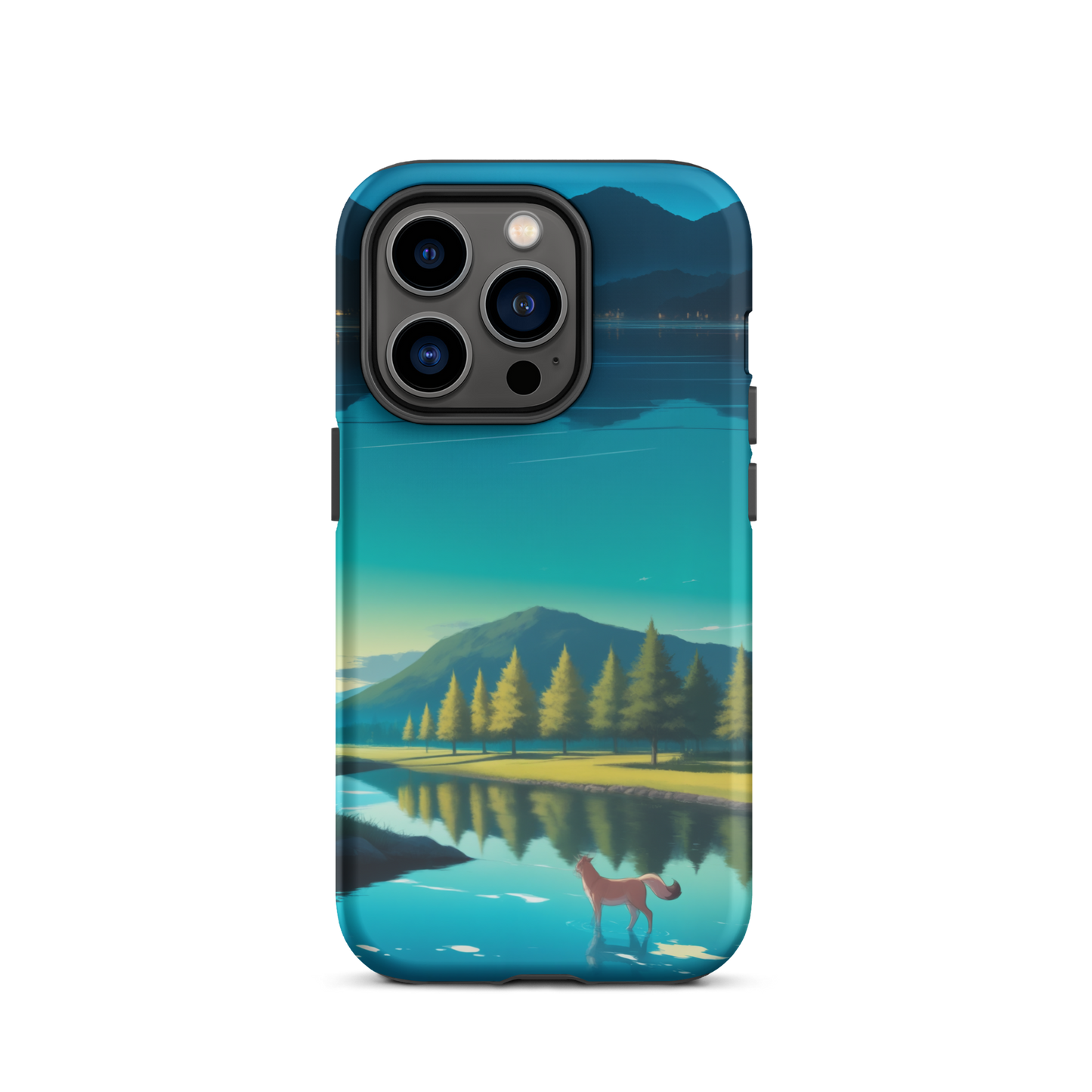 Coque iPhone® Mondes Miroirs - iPhone 14 Pro - Double Couche Rigide - SoulCase