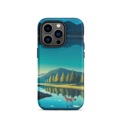 Coque iPhone® Mondes Miroirs - iPhone 14 Pro - Double Couche Rigide - SoulCase