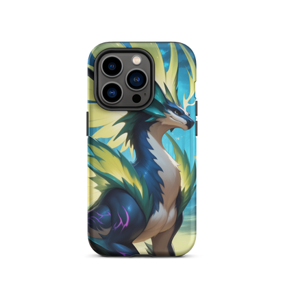 Coque iPhone® Dragon Sylvestre - iPhone 14 Pro - Double Couche Rigide - SoulCase