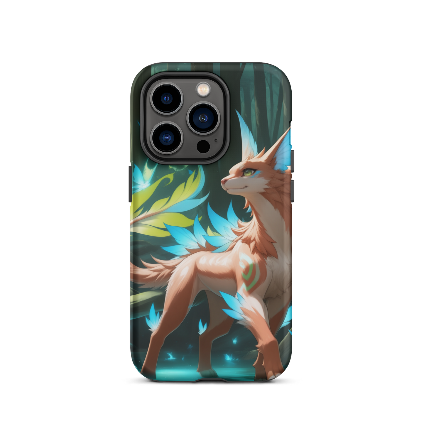 Coque iPhone® Félin de la forêt - iPhone 14 Pro - Double Couche Rigide - SoulCase