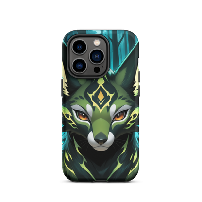 Coque iPhone® Félin Magique - iPhone 14 Pro - Double Couche Rigide - SoulCase