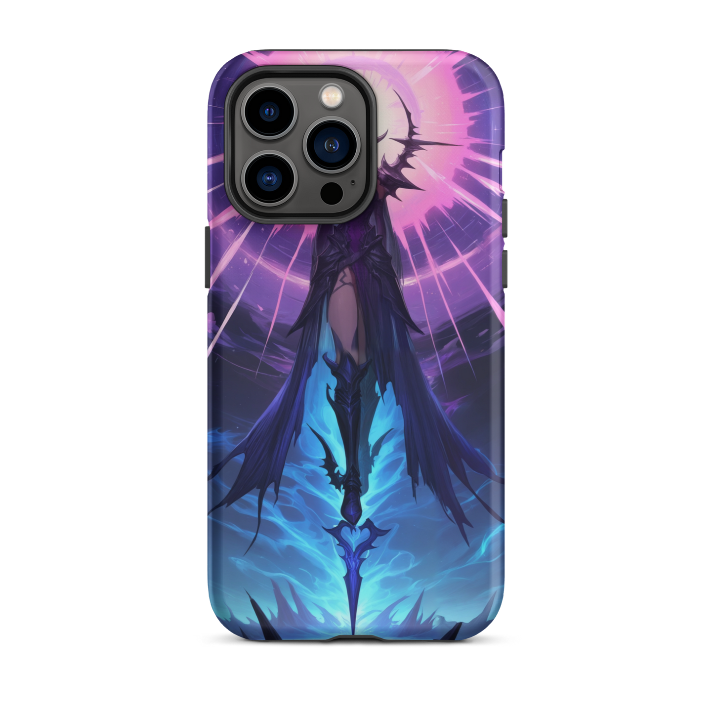 Coque iPhone® seigneur ténébreux - iPhone 14 Pro Max - Double Couche Rigide - SoulCase