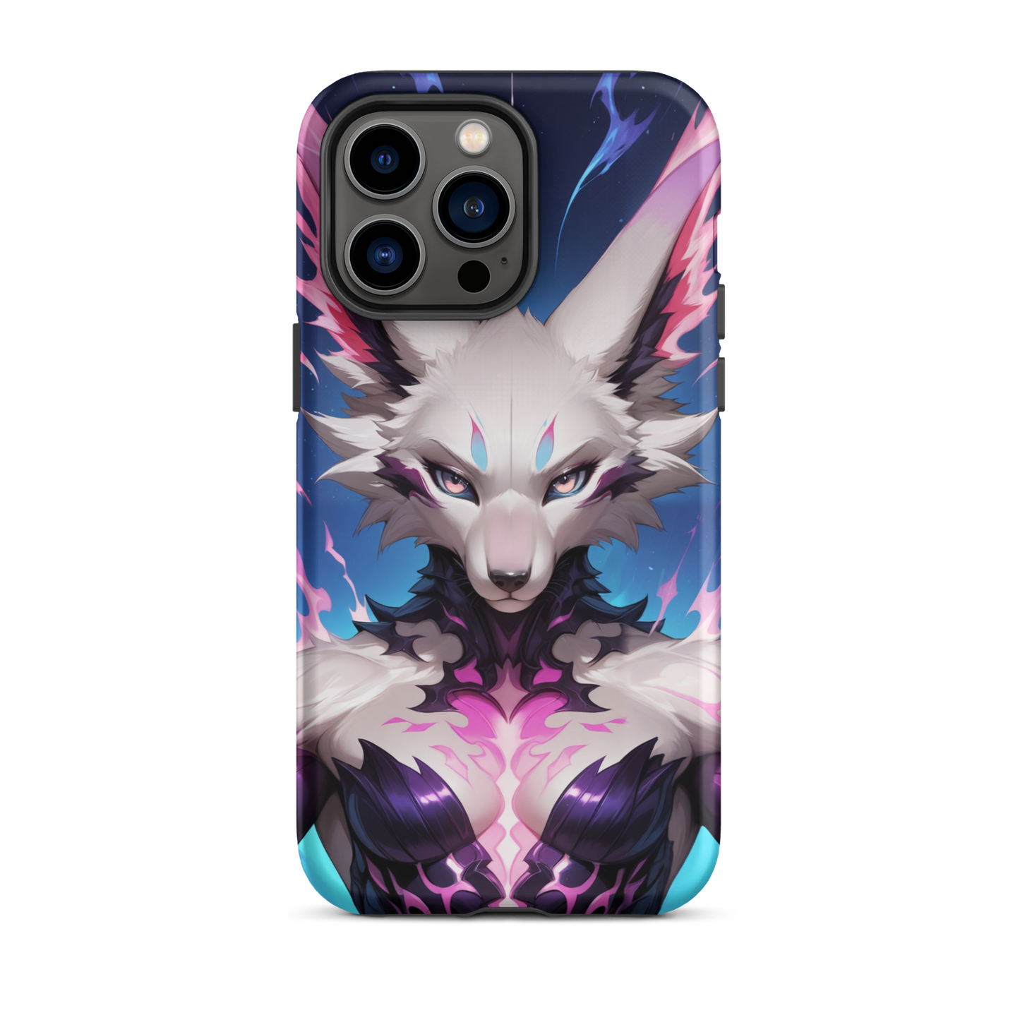 Coque iPhone® femme renarde - iPhone 14 Pro Max - Double Couche Rigide - SoulCase