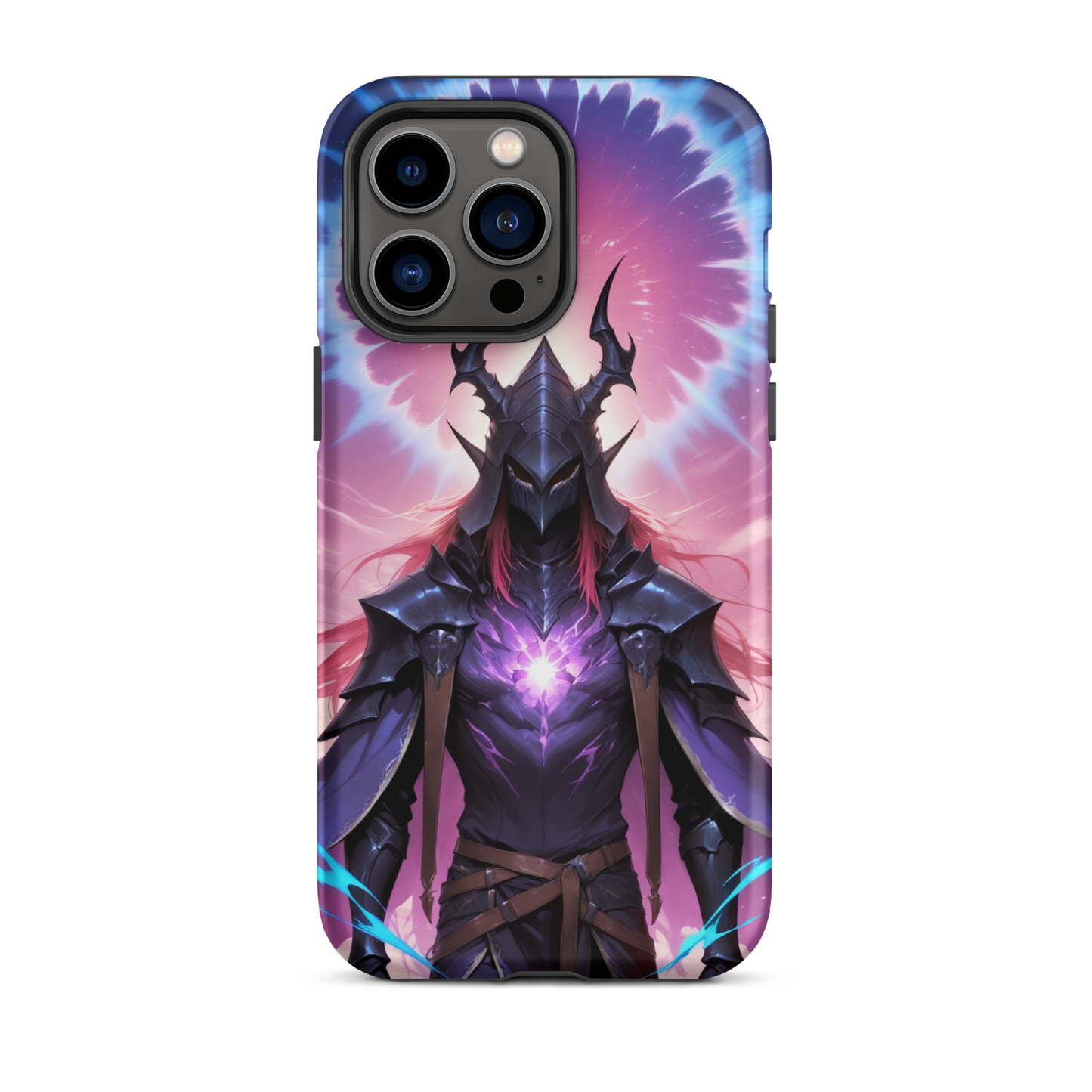 Coque iPhone® samouraï ténébreux - iPhone 14 Pro Max - Double Couche Rigide - SoulCase