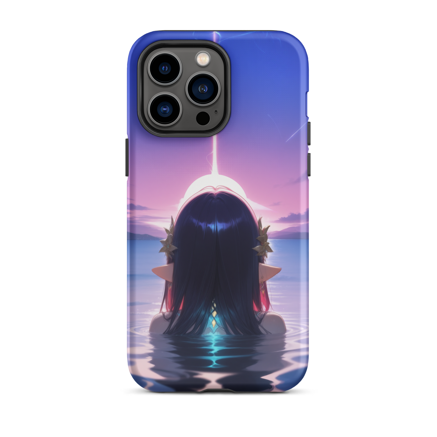 Coque iPhone® femme aquatique - iPhone 14 Pro Max - Double Couche Rigide - SoulCase