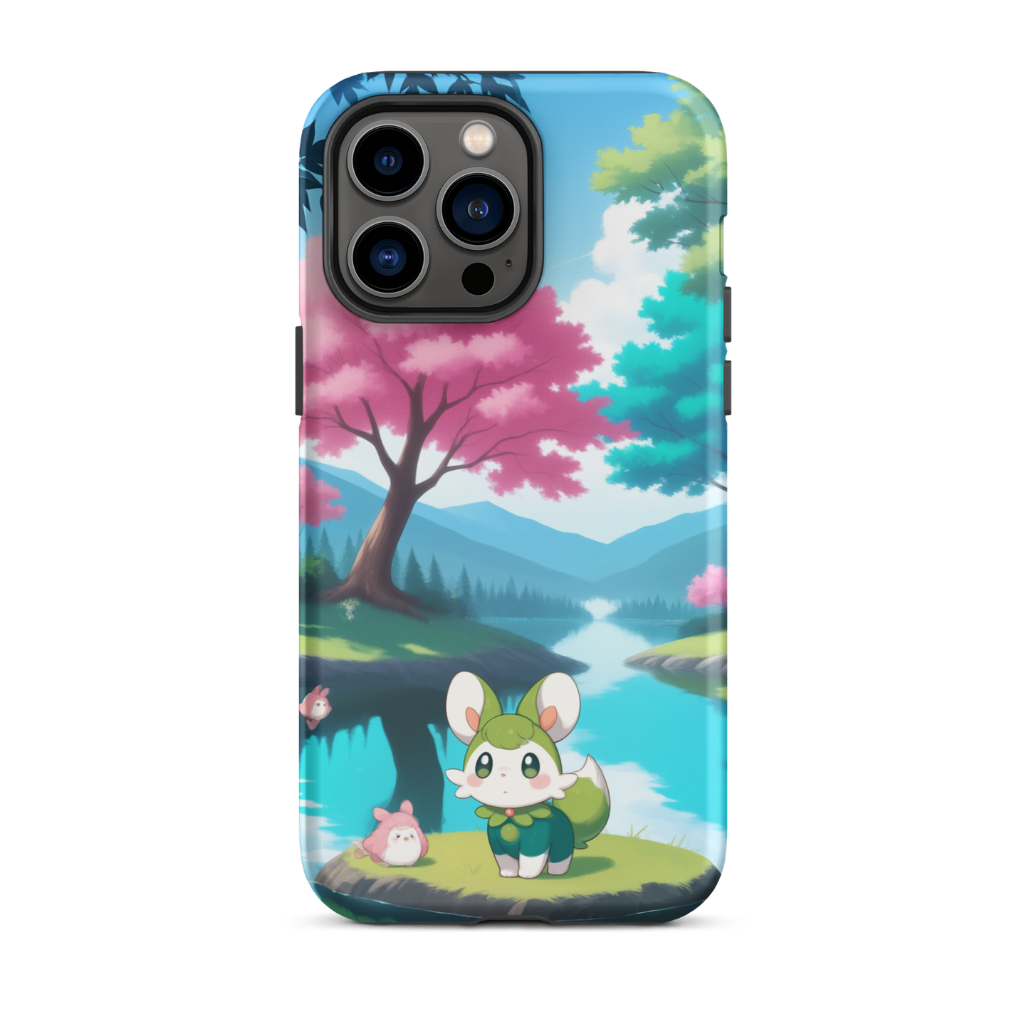 Coque d’iPhone® Adorable Tranquillité - iPhone 14 Pro Max - Double Couche Rigide - SoulCase