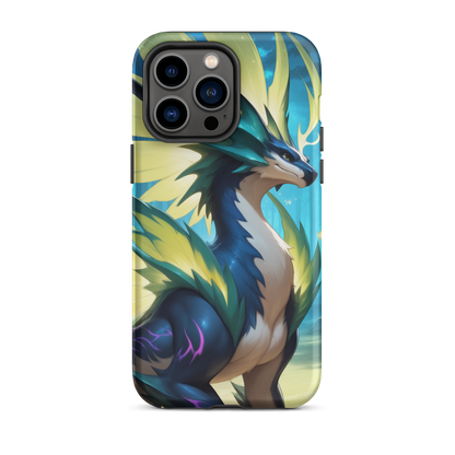 Coque iPhone® Dragon Sylvestre - iPhone 14 Pro Max - Double Couche Rigide - SoulCase