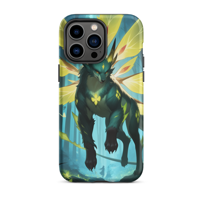 Coque iPhone® Jaguar Papillonnant - iPhone 14 Pro Max - Double Couche Rigide - SoulCase