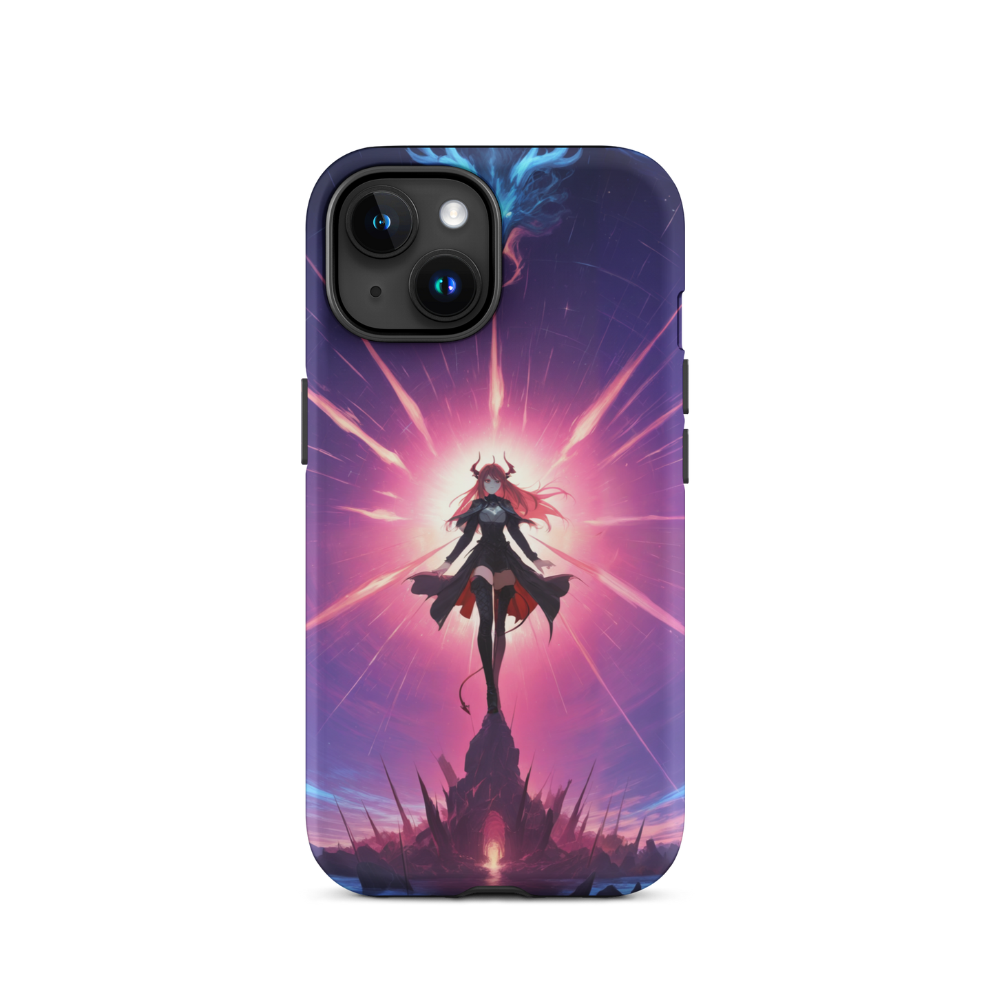 Coque iPhone® princesse ténébreuse - iPhone 15 - Double Couche Rigide - SoulCase