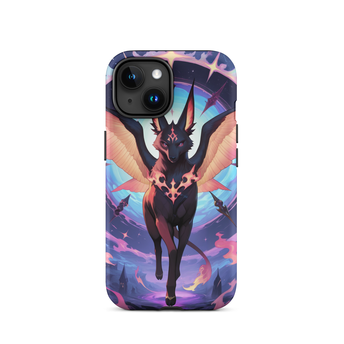 Coque iPhone® chien ailé - iPhone 15 - Double Couche Rigide - SoulCase