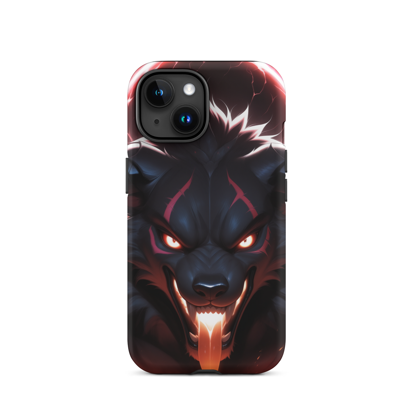 Coque iPhone® cerbère enragé - iPhone 15 - Double Couche Rigide - SoulCase
