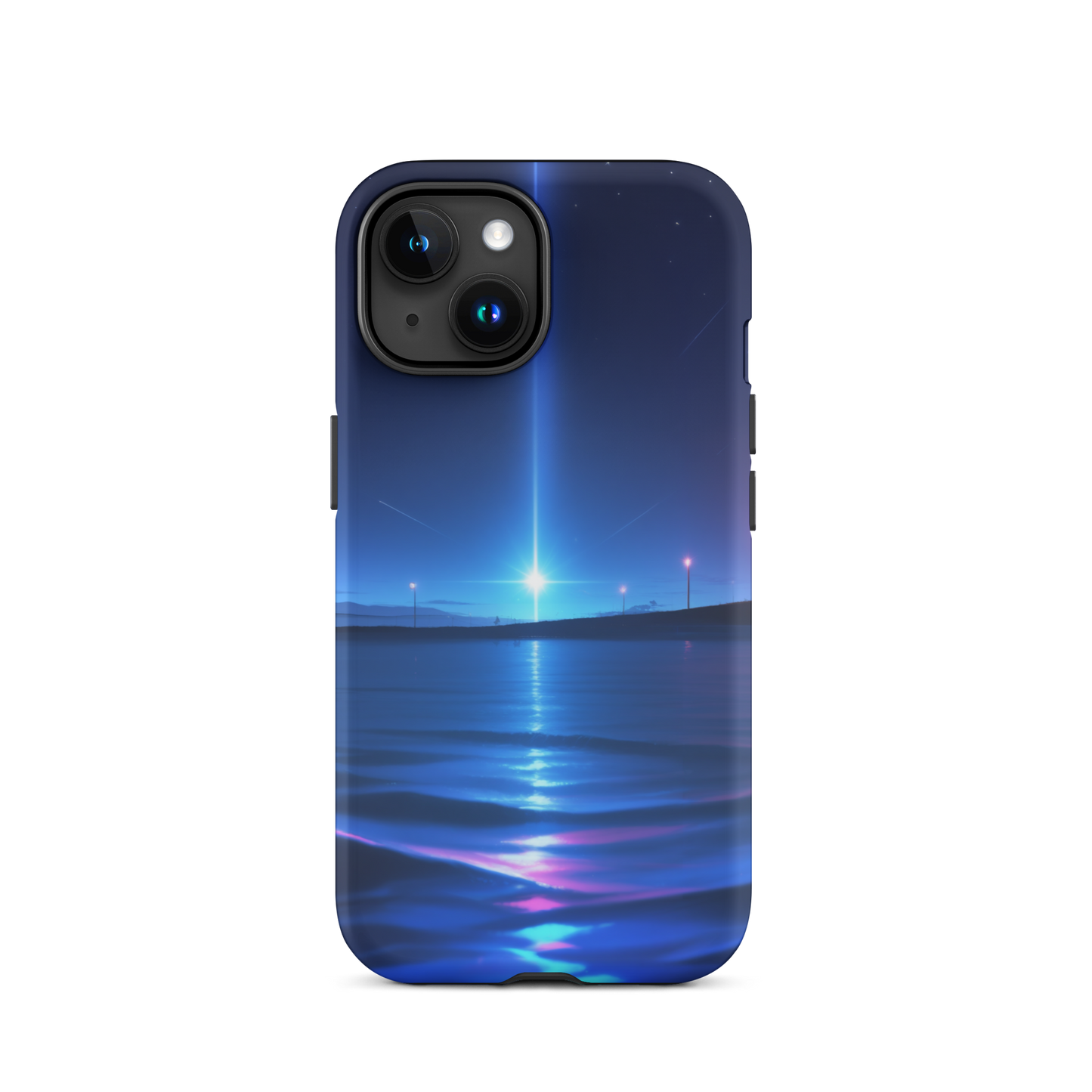 Coque iPhone® sérénité océane - iPhone 15 - Double Couche Rigide - SoulCase