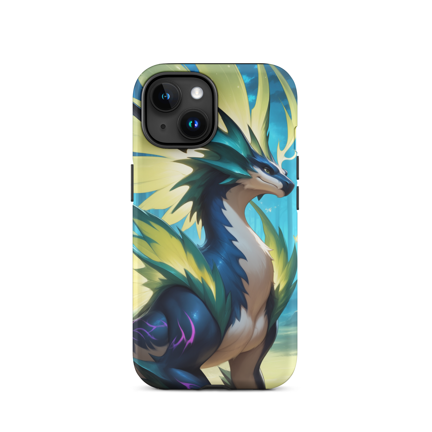 Coque iPhone® Dragon Sylvestre - iPhone 15 - Double Couche Rigide - SoulCase
