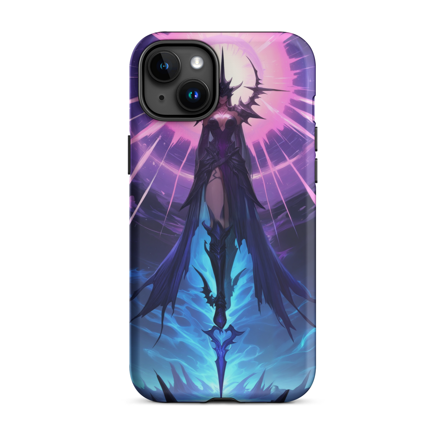 Coque iPhone® seigneur ténébreux - iPhone 15 Plus - Double Couche Rigide - SoulCase