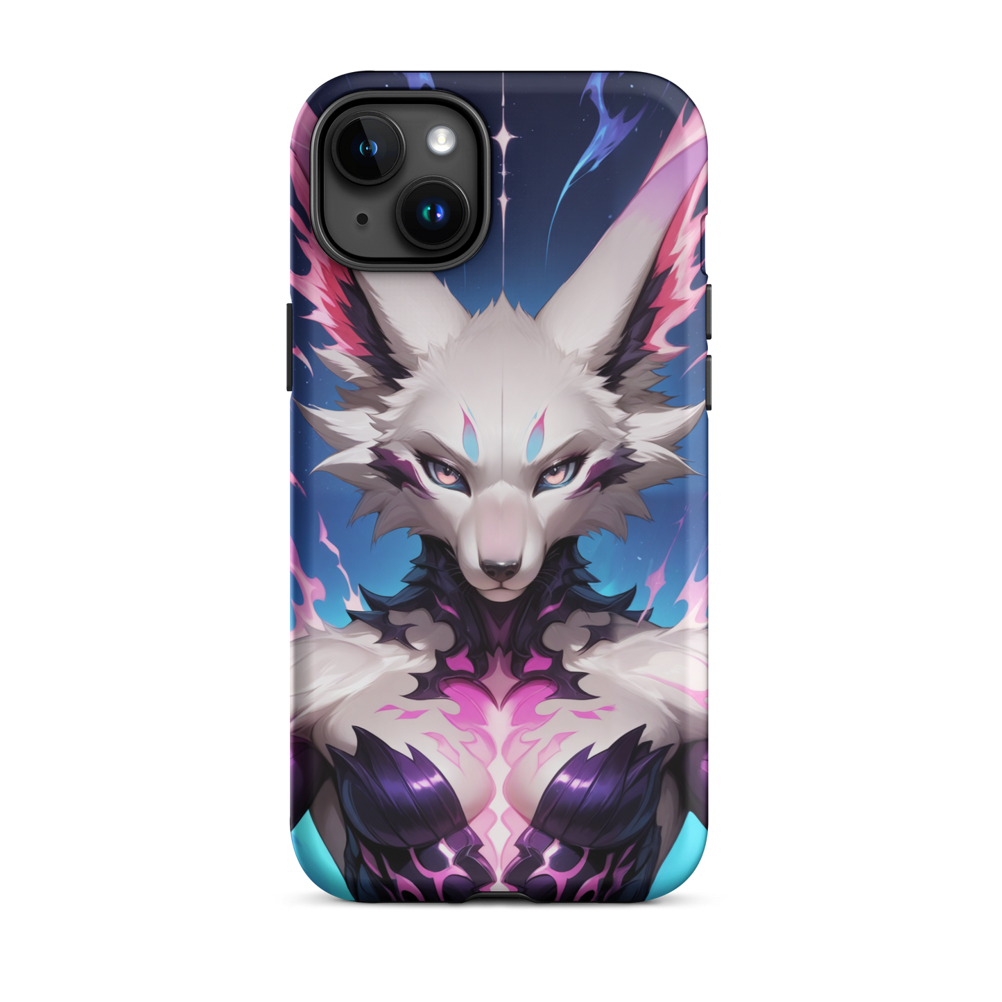 Coque iPhone® femme renarde - iPhone 15 Plus - Double Couche Rigide - SoulCase