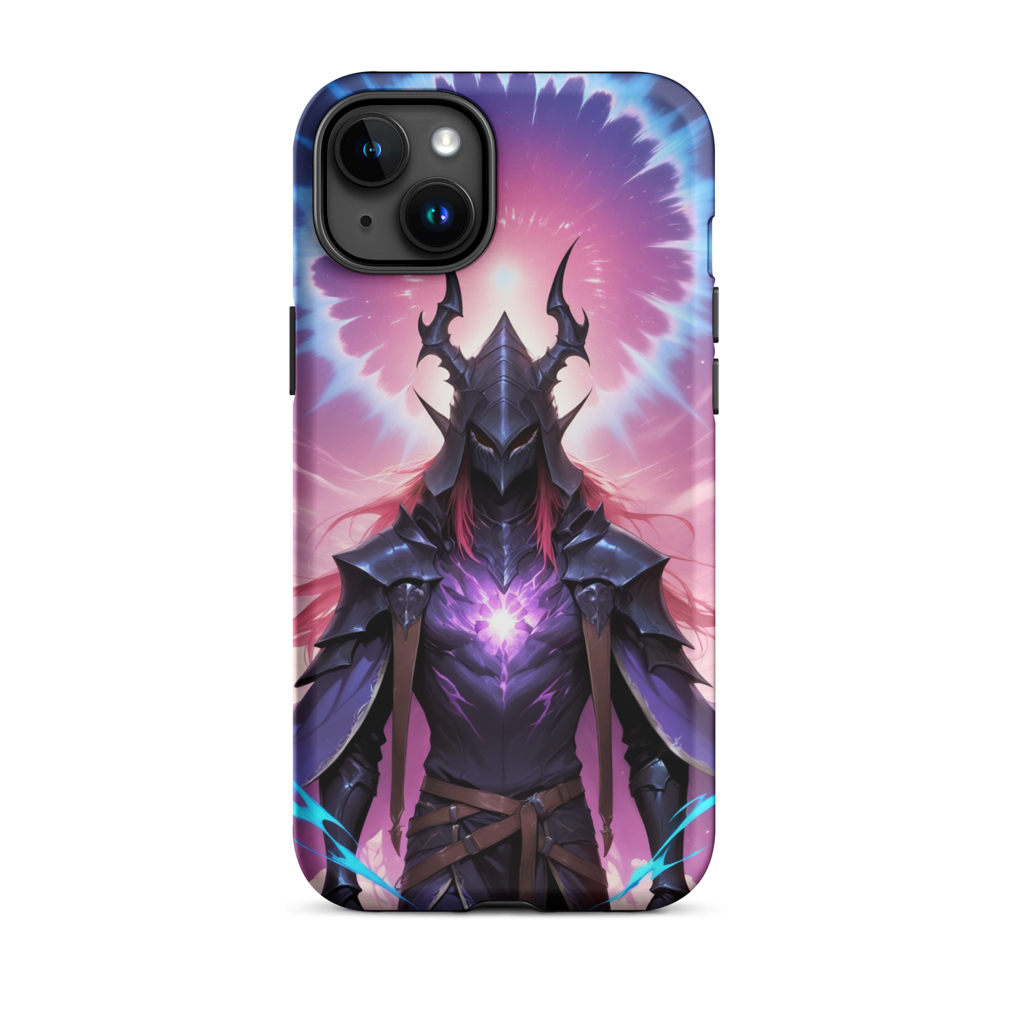 Coque iPhone® samouraï ténébreux - iPhone 15 Plus - Double Couche Rigide - SoulCase