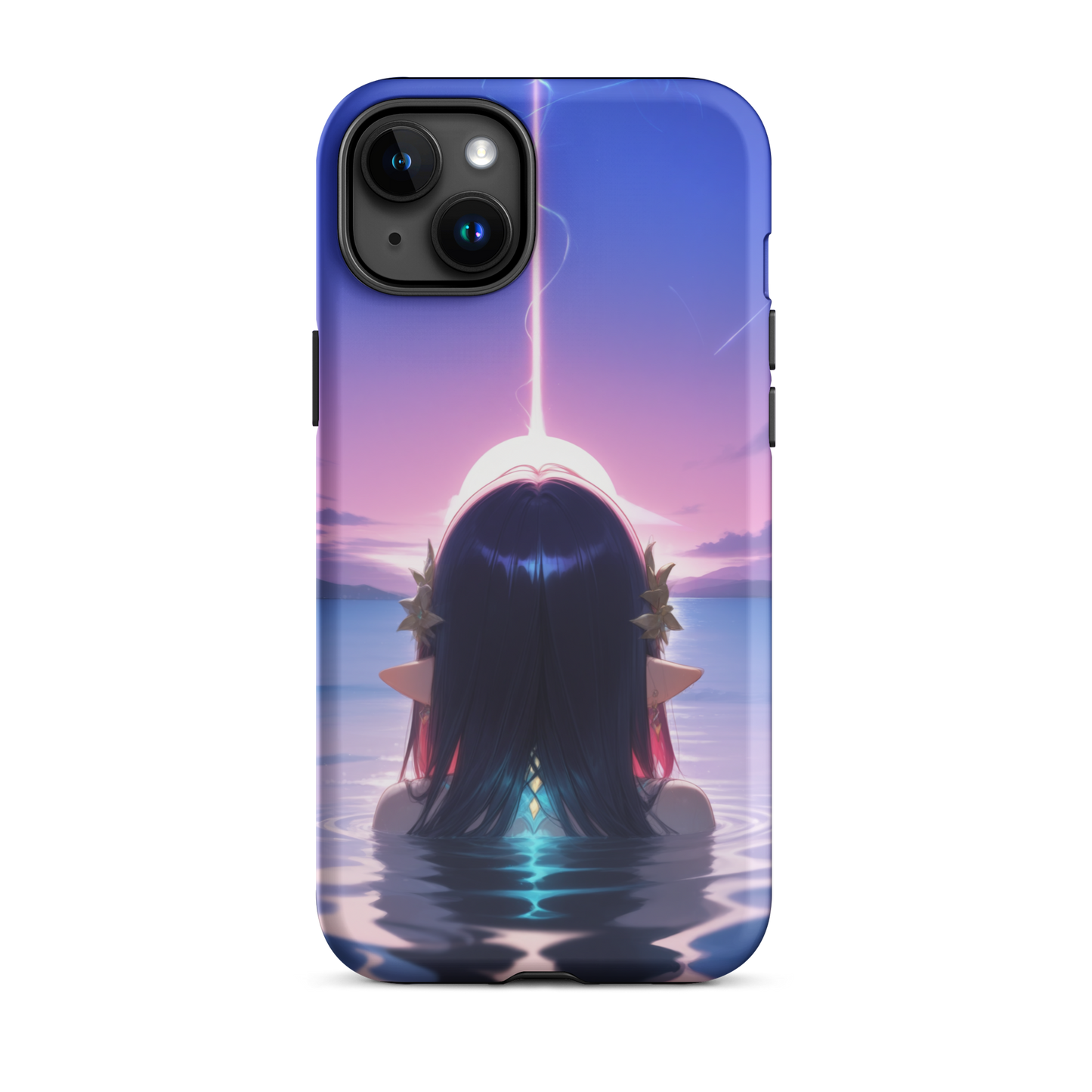 Coque iPhone® femme aquatique - iPhone 15 Plus - Double Couche Rigide - SoulCase