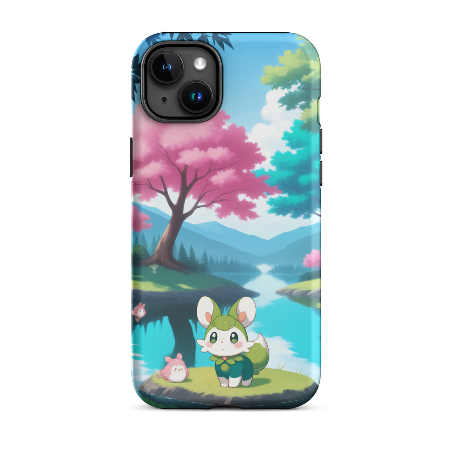 Coque d’iPhone® Adorable Tranquillité - iPhone 15 Plus - Double Couche Rigide - SoulCase