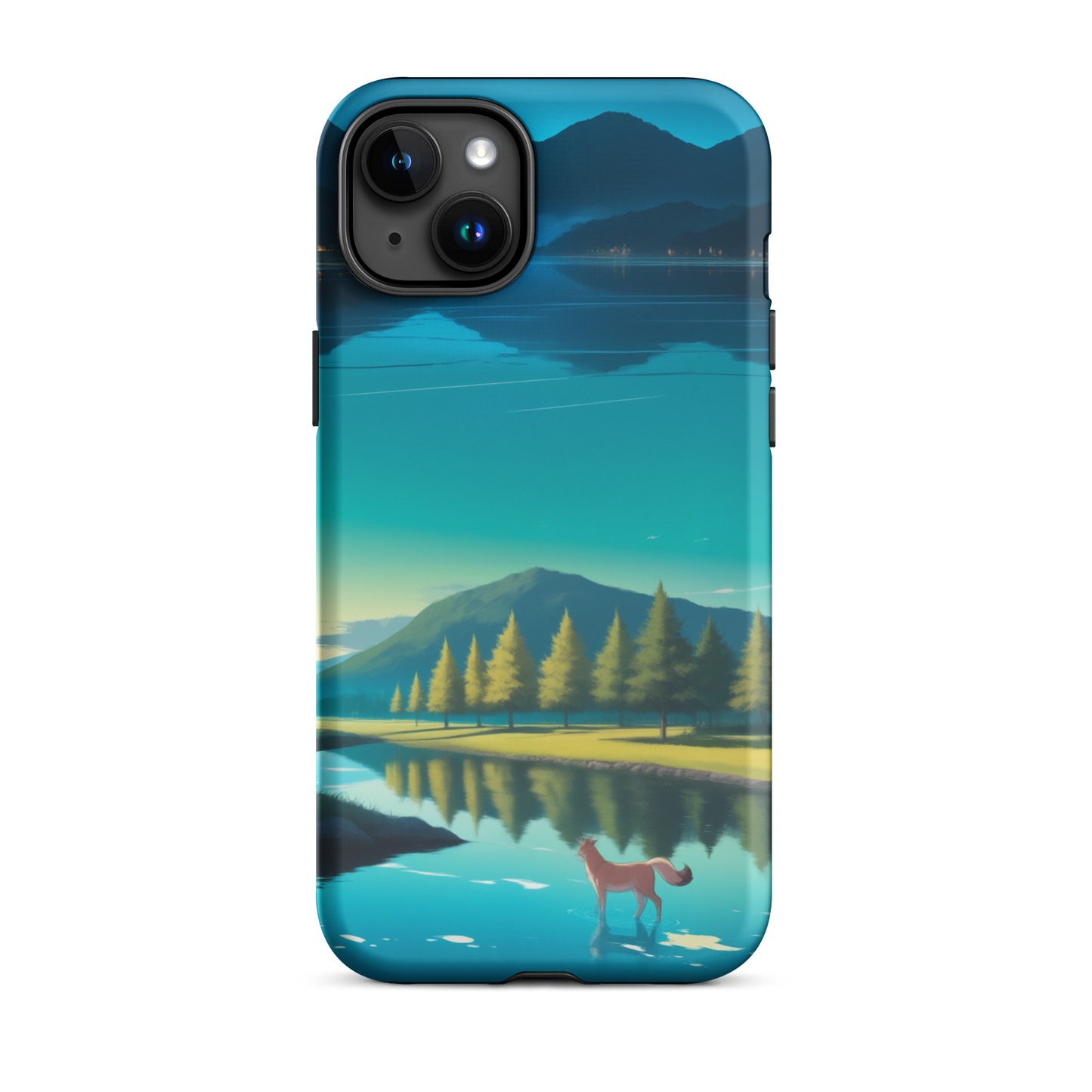 Coque iPhone® Mondes Miroirs - iPhone 15 Plus - Double Couche Rigide - SoulCase