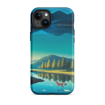 Coque iPhone® Mondes Miroirs - iPhone 15 Plus - Double Couche Rigide - SoulCase