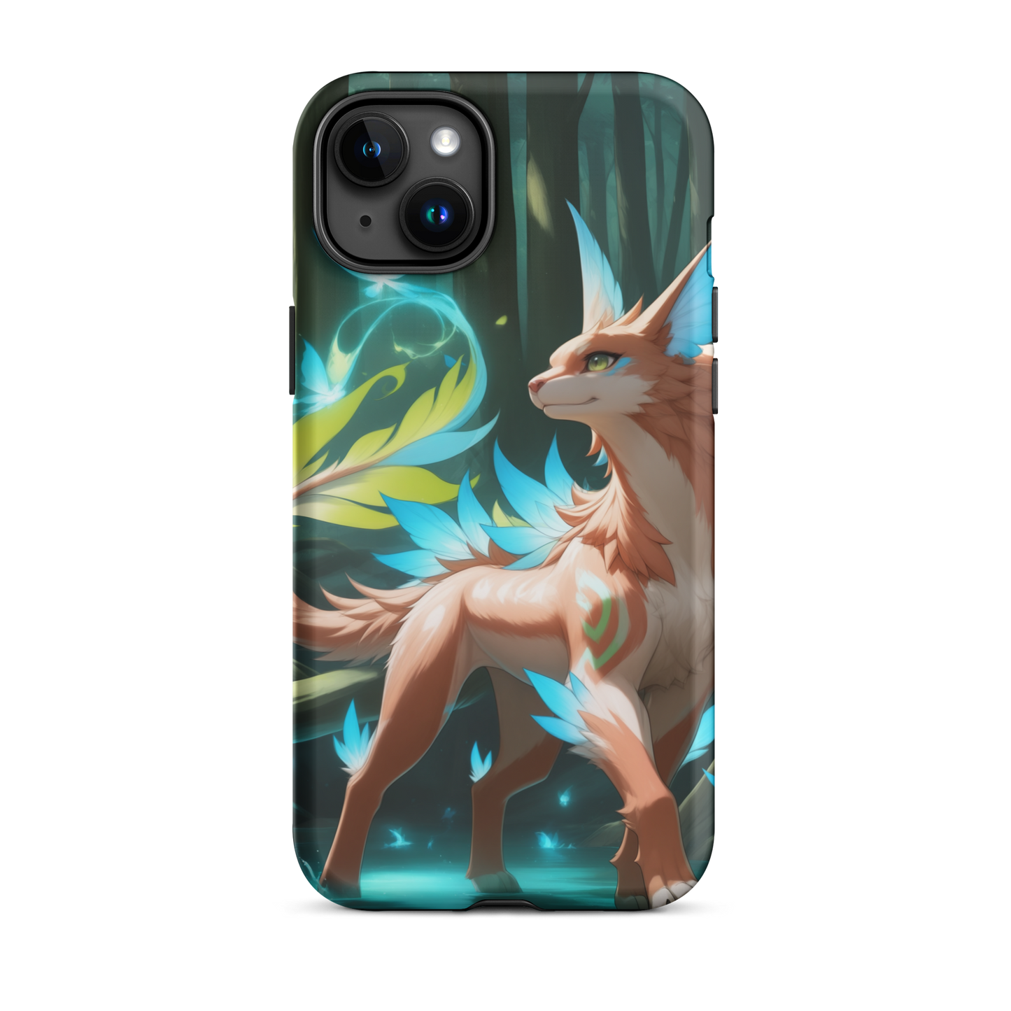 Coque iPhone® Félin de la forêt - iPhone 15 Plus - Double Couche Rigide - SoulCase