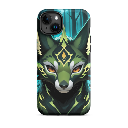 Coque iPhone® Félin Magique - iPhone 15 Plus - Double Couche Rigide - SoulCase