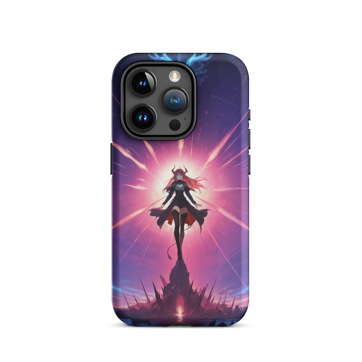 Coque iPhone® princesse ténébreuse - iPhone 15 Pro - Double Couche Rigide - SoulCase