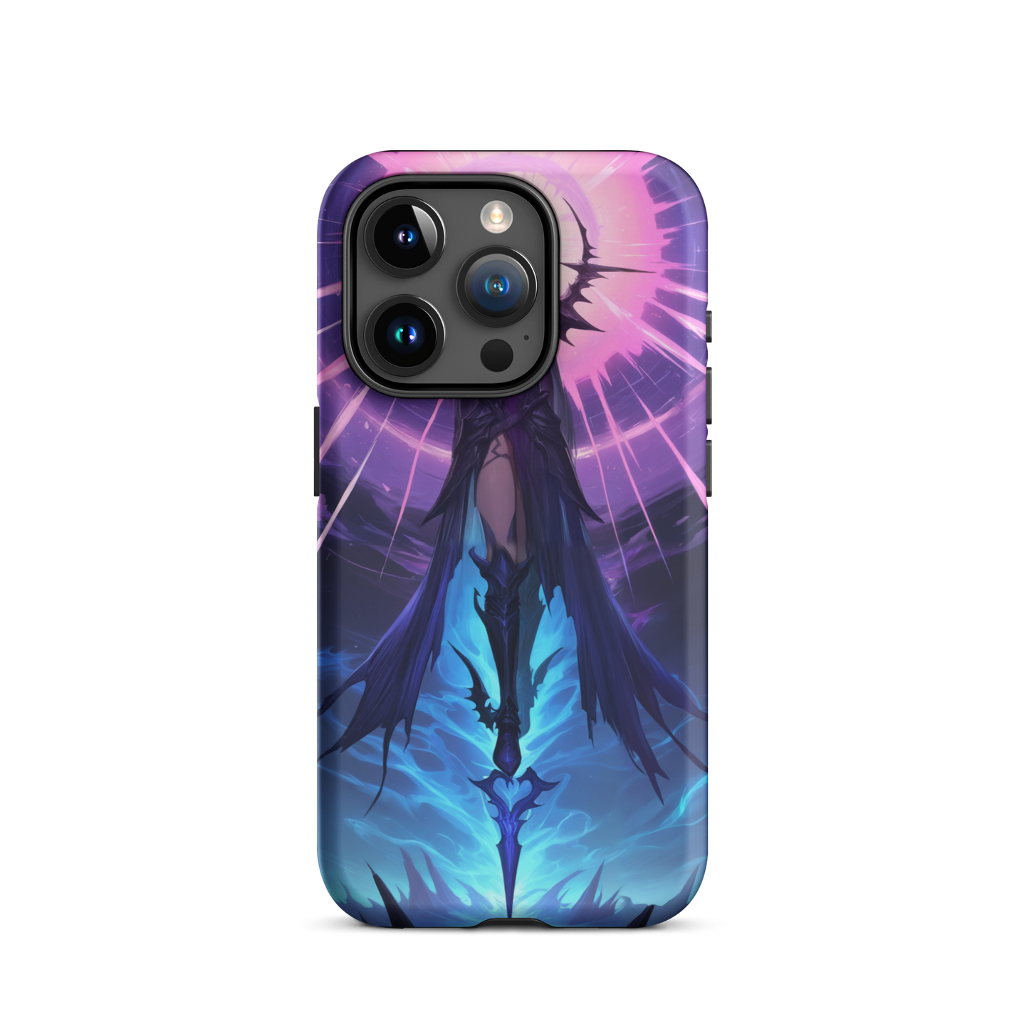Coque iPhone® seigneur ténébreux - iPhone 15 Pro - Double Couche Rigide - SoulCase