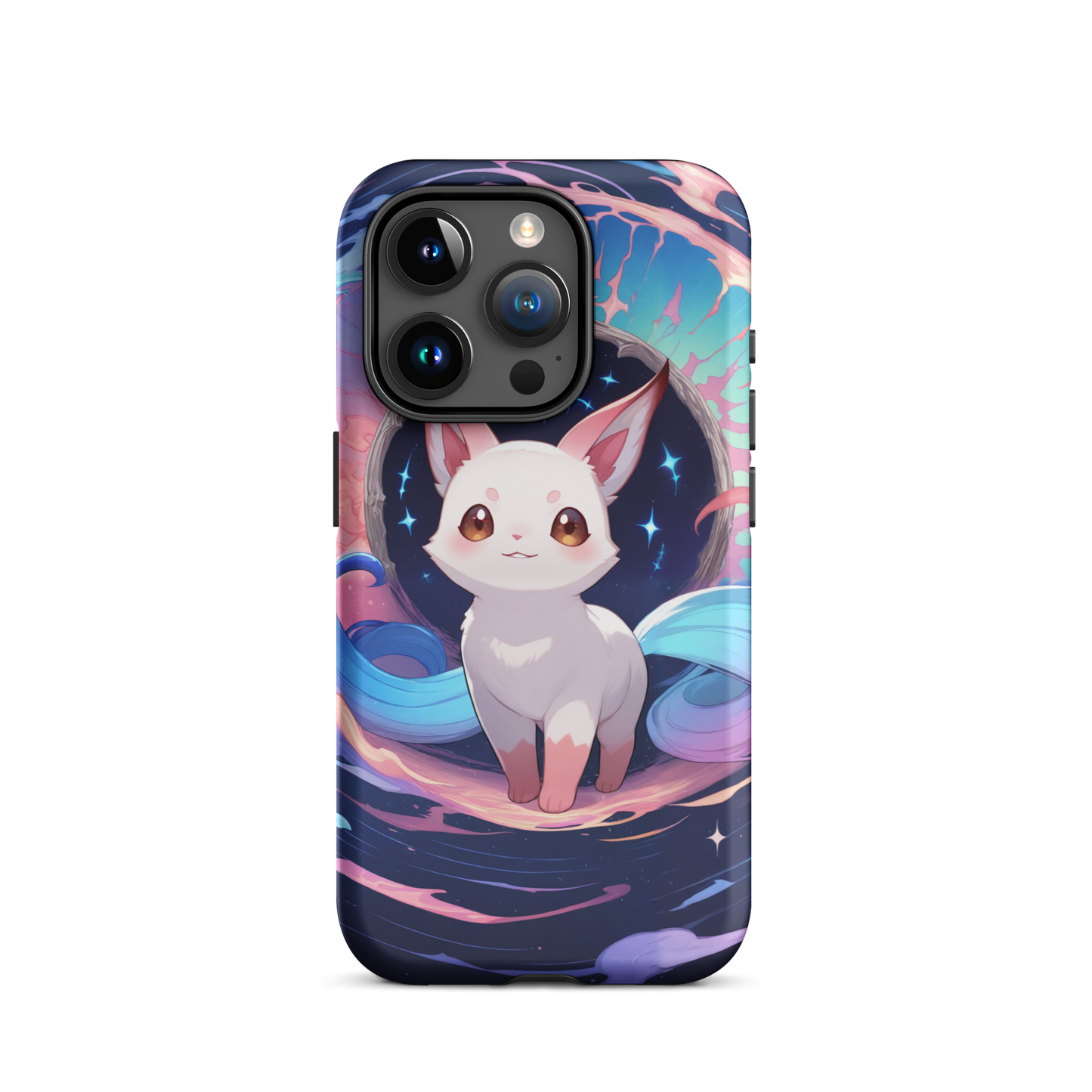 Coque iPhone® chat fantastique - iPhone 15 Pro - Double Couche Rigide - SoulCase