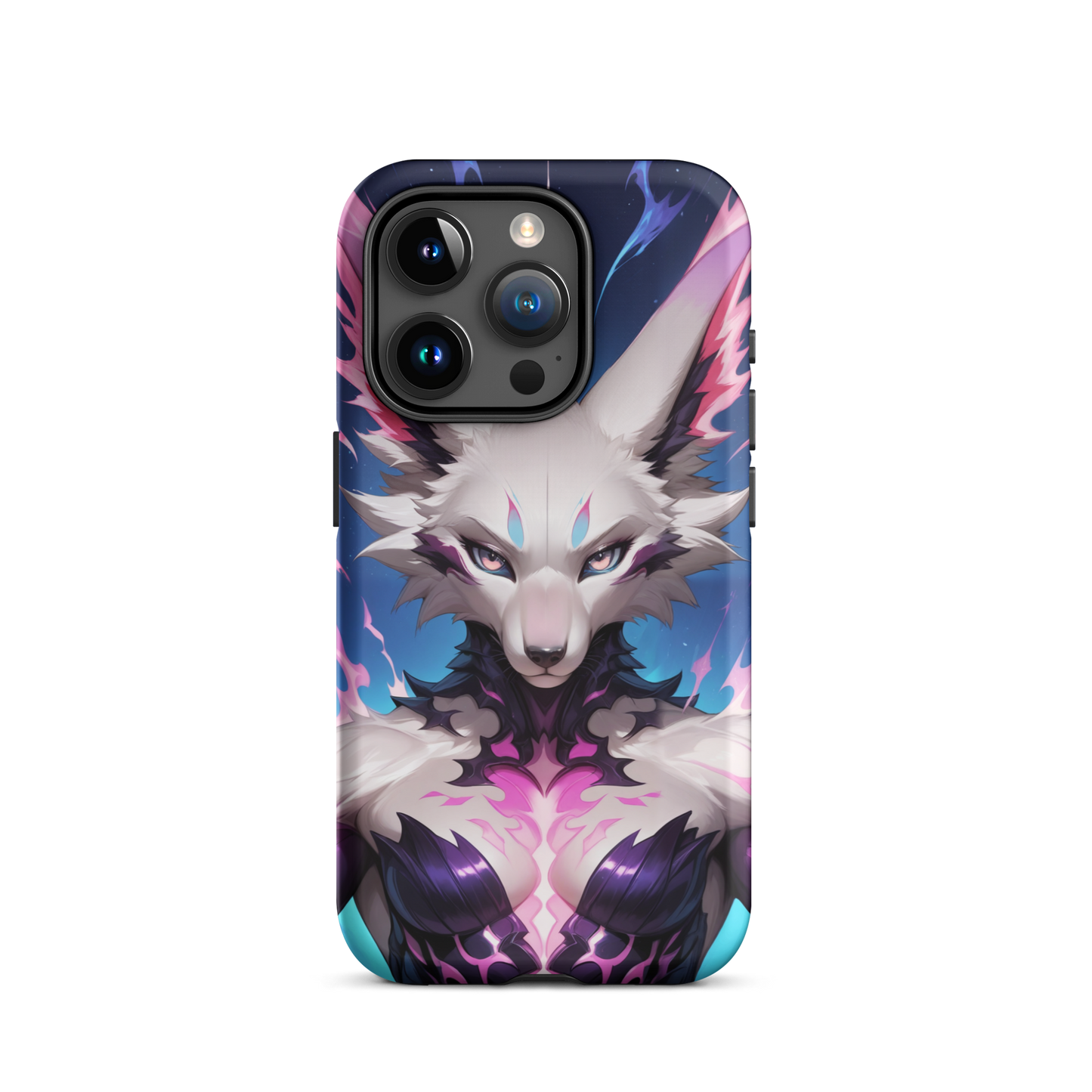 Coque iPhone® femme renarde - iPhone 15 Pro - Double Couche Rigide - SoulCase