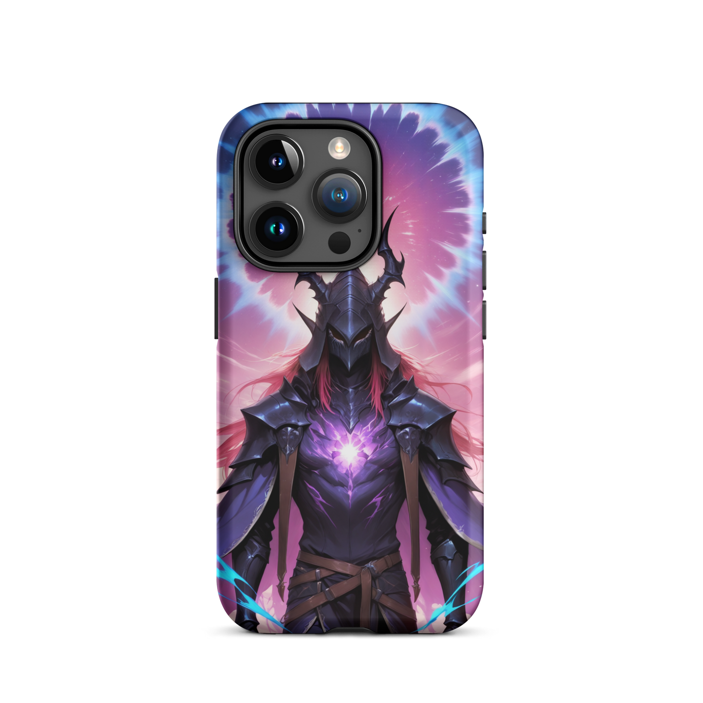 Coque iPhone® samouraï ténébreux - iPhone 15 Pro - Double Couche Rigide - SoulCase