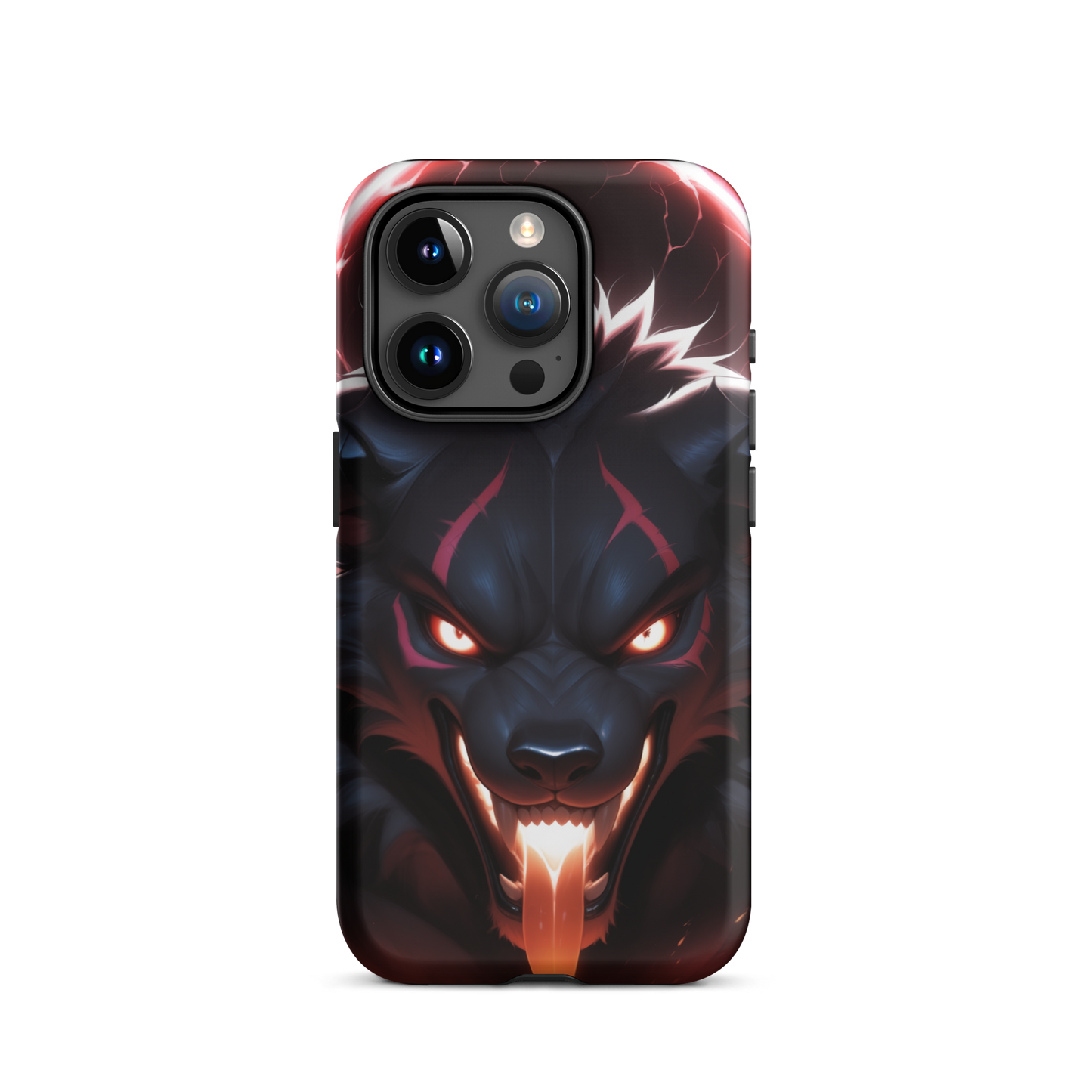 Coque iPhone® cerbère enragé - iPhone 15 Pro - Double Couche Rigide - SoulCase