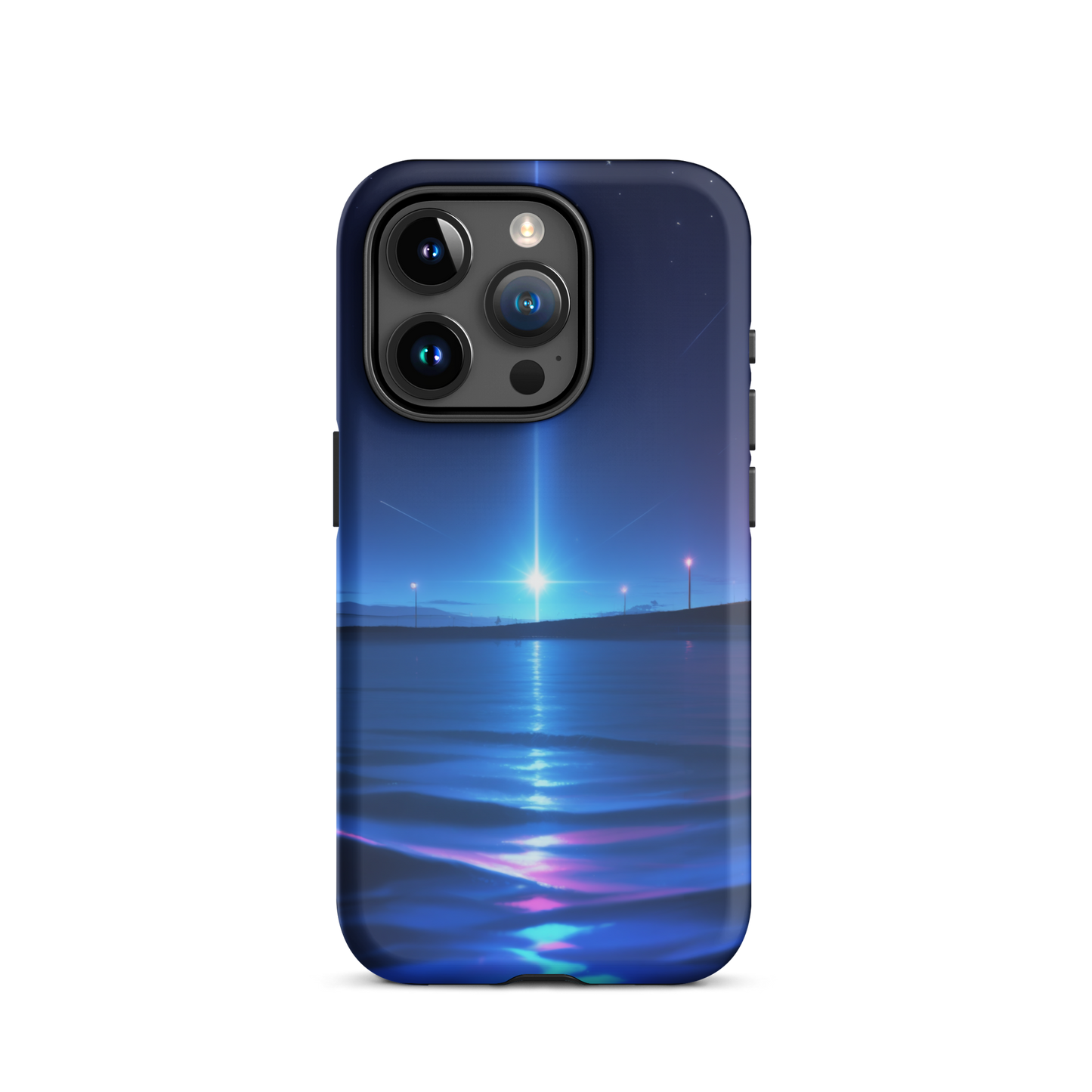 Coque iPhone® sérénité océane - iPhone 15 Pro - Double Couche Rigide - SoulCase