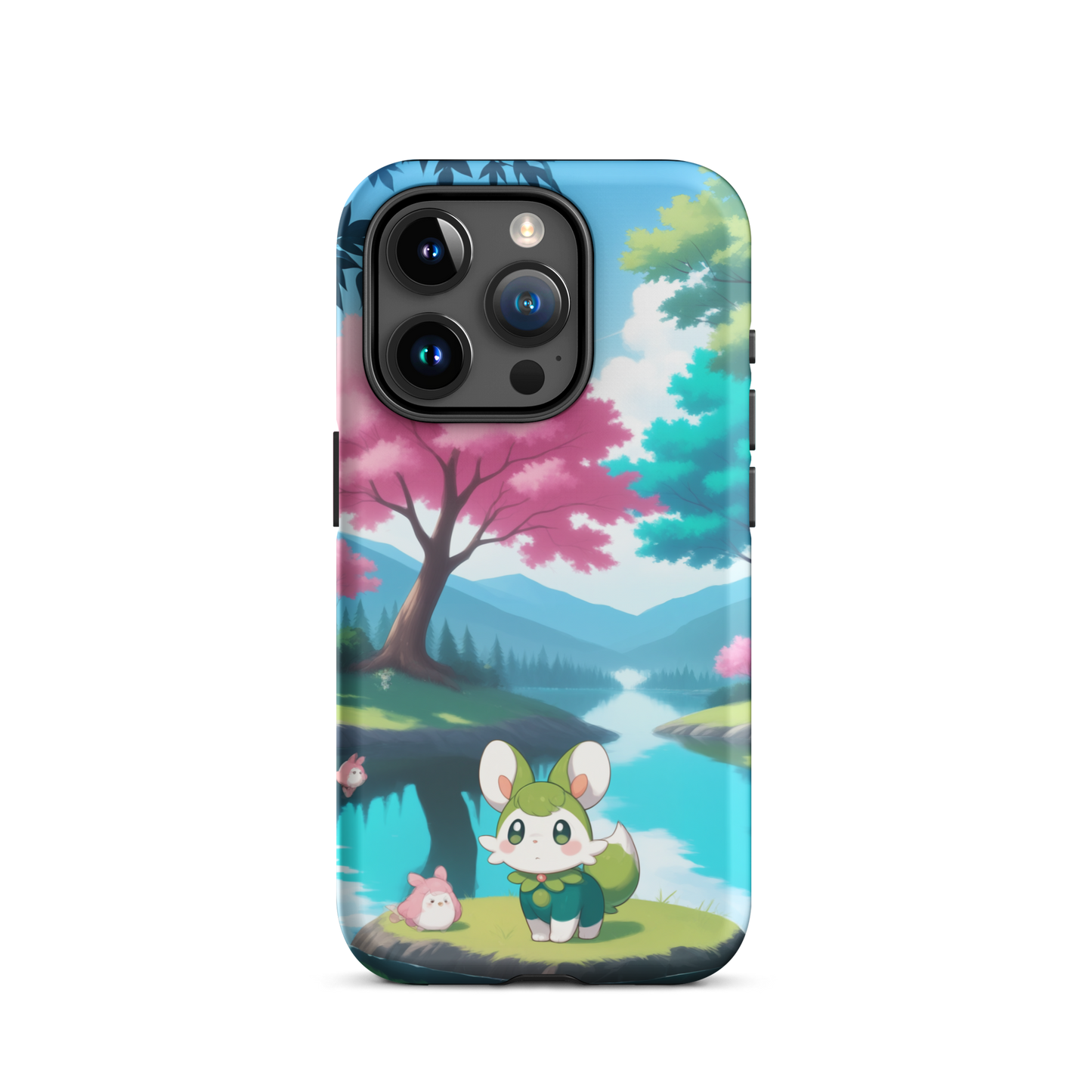 Coque d’iPhone® Adorable Tranquillité - iPhone 15 Pro - Double Couche Rigide - SoulCase