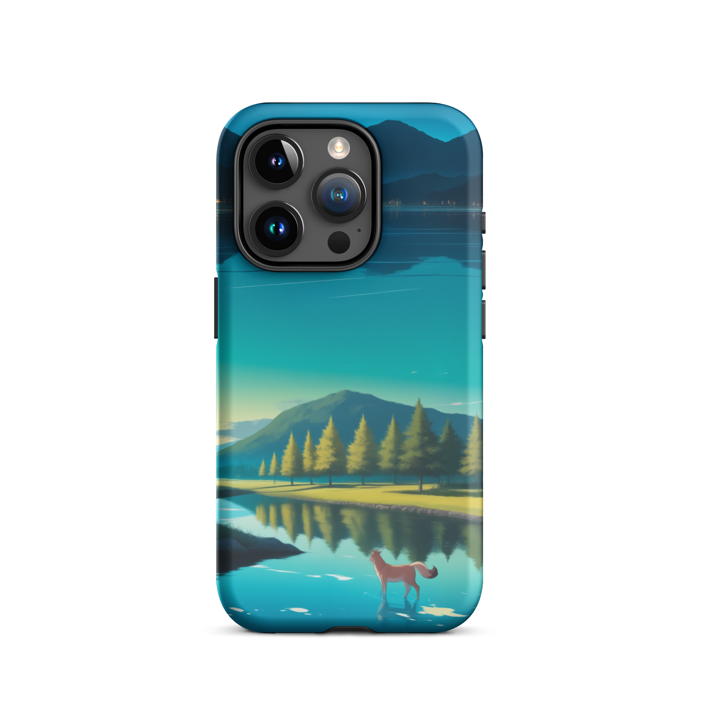 Coque iPhone® Mondes Miroirs - iPhone 15 Pro - Double Couche Rigide - SoulCase