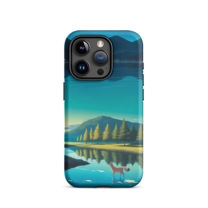 Coque iPhone® Mondes Miroirs - iPhone 15 Pro - Double Couche Rigide - SoulCase