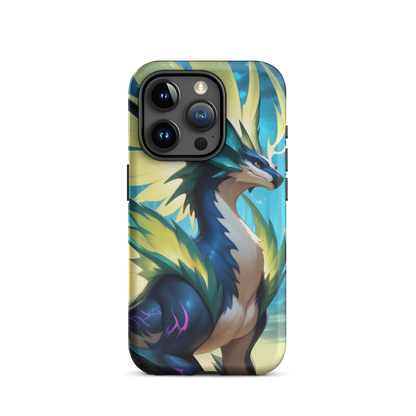 Coque iPhone® Dragon Sylvestre - iPhone 15 Pro - Double Couche Rigide - SoulCase