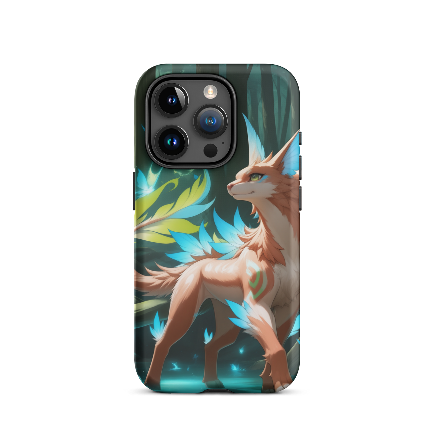 Coque iPhone® Félin de la forêt - iPhone 15 Pro - Double Couche Rigide - SoulCase