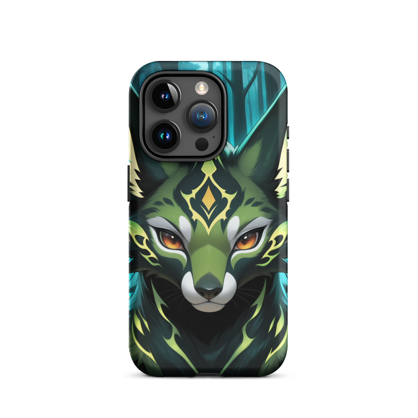 Coque iPhone® Félin Magique - iPhone 15 Pro - Double Couche Rigide - SoulCase
